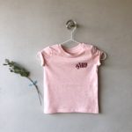 Bio T-Shirt "You & me" Kids rosa meliert & bordeauxrot