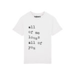 Bio T-Shirt "All of me" Kids weiß & schwarz
