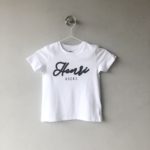 Birthday Bio T-Shirt "Wunschname rocks" Kids weiß & schwarz