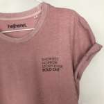 Bio T-Shirt "Sold Out" Erwachsene vintage rosa