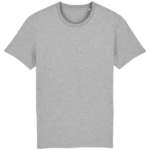 Bio T-Shirt Erwachsene uni einfarbig grau meliert