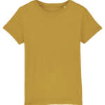 Bio T-Shirt Kids uni einfarbig ocker