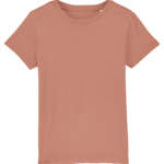 Bio T-Shirt Kids uni einfarbig rose clay