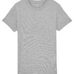 Bio T-Shirt Kids uni einfarbig grau meliert