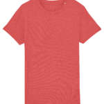 Bio T-Shirt Kids uni einfarbig rot meliert