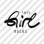 Siebdruckdatei & Plotterdatei "This Girl Rocks"