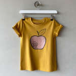Bio T-Shirt "Apfel" Kids ocker