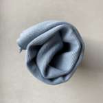 0,5 m Bio 2x1 Rib Jersey und Bündchen Faded Blue Meterware