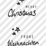 Plotterdatei "Merry Christmas" & "Frohe Weihnachten" No. 1