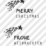 Plotterdatei "Merry Christmas" & "Frohe Weihnachten" No. 3