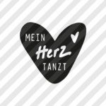 Siebdruckdatei & Plotterdatei "Mein Herz tanzt"