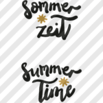 Siebdruckdatei & Plotterdatei "Sommerzeit & Summertime"