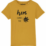 Bio T-Shirt "Here comes the sun" Kids ocker