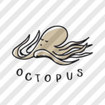 Siebdruckdatei & Plotterdatei "Oktopus"
