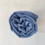 0,5 m Bio Frottee Strickfrottee Frotteejersey blue shadow Meterware
