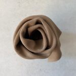 0,5 m Bio 2x1 Rib Jersey und Bündchen Affogato Meterware