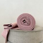 0,5 m Bio Bündchen ash rose Meterware