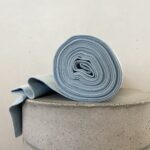 0,5 m Bio Bündchen cloud blue Meterware