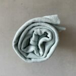 0,5 m Bio Frottee Strickfrottee Frotteejersey misty blue Meterware