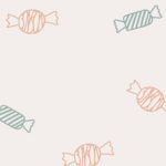 Eigenproduktion 0,5 m Rib Jersey Rippjersey "Big Minimals Bonbons" hellbeige mint almost apricot Meterware