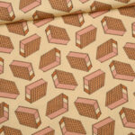 0,5 m Bio Jersey "Ice Ice" vanilla von Eva Mouton Meterware