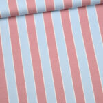 0,5 m Bio Sommersweat French Terry "Vertical Stripes" blue von Eva Mouton Meterware