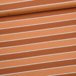 0,5 m Bio Sommersweat French Terry "Stripes" brown von Eva Mouton Meterware