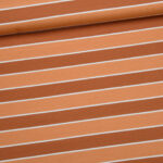 0,5 m Bio Sommersweat French Terry "Stripes" brown von Eva Mouton Meterware