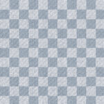 Eigenproduktion 0,5 m Bio Super Soft Sommersweat French Terry "used denim Schachbrett" blaugrau Meterware