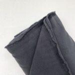 0,5 m Bio Baumwollfleece 305 g asphalt Meterware