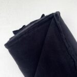 0,5 m Bio Baumwollfleece 305 g schwarz Meterware
