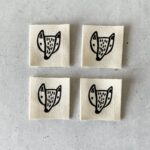 Eigenproduktion 4er Set Baumwolllabels "Fuchs"