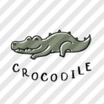 Siebdruckdatei & Plotterdatei "Krokodil"