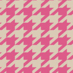 Eigenproduktion 0,5 m Bio Super Soft Sommersweat French Terry "Hahnentritt" shocking pink brazilian sand Meterware