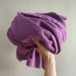 0,5 m Bio Soft Musselin Amethyst Meterware