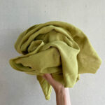 0,5 m Bio Soft Musselin Celery Green Meterware