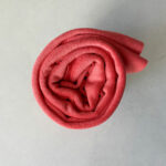 0,5 m Bio Frottee Strickfrottee Frotteejersey hot coral Meterware