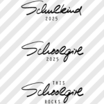 0-Euro Siebdruckdatei & Plotterdatei "This Schoolgirl Rocks - Schulkind 2025"